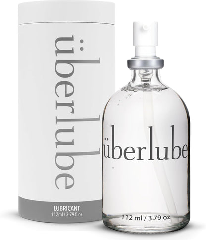 Uberlube Silicone Base Lube - Unscented Silicone Lubricant Personal Lubrication : Latex Safe Privacy Sex Lube Liquid for Couples Women & Men - Flavorless, Vaginal & Anal - 112ml
