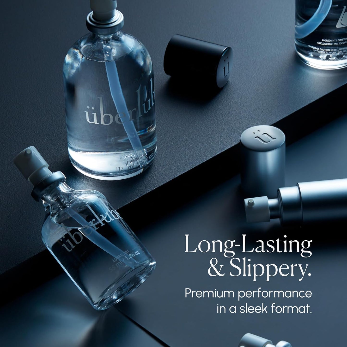 Uberlube Silicone Base Lube - Unscented Silicone Lubricant Personal Lubrication : Latex Safe Privacy Sex Lube Liquid for Couples Women & Men - Flavorless, Vaginal & Anal - 112ml