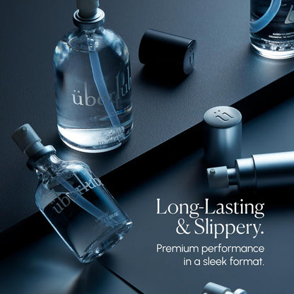 Uberlube Silicone Base Lube - Unscented Silicone Lubricant Personal Lubrication : Latex Safe Privacy Sex Lube Liquid for Couples Women & Men - Flavorless, Vaginal & Anal - 112ml